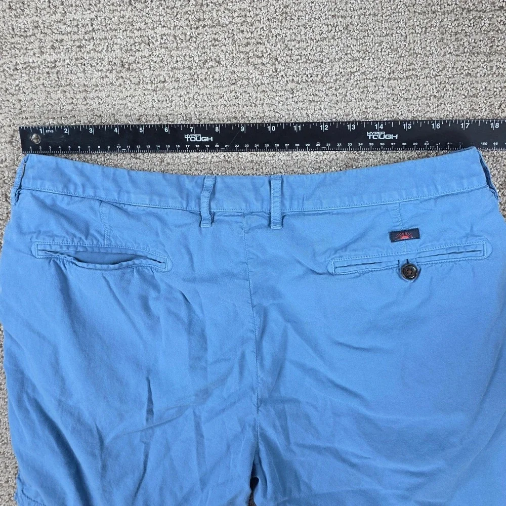 Faherty Island Life Mens Size 35 Blue Chino Shorts Casual 7